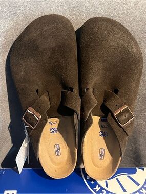 Birkenstock Men’s Boston Soft Footbed Mocha Size 10 US 43 EU